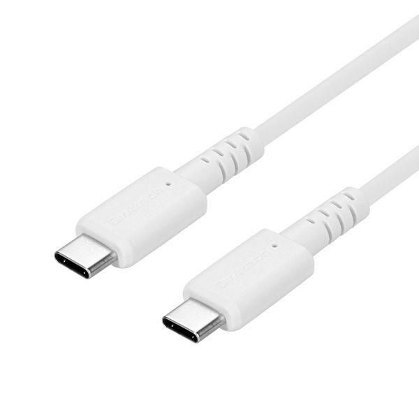 オウルテック PD60W やわらかく断線に強い USB C to Cケーブル2m ホワイト OWL-...