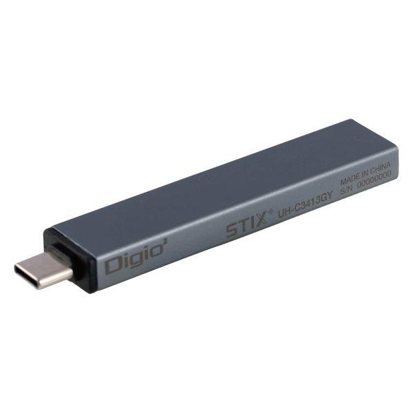 ナカバヤシ USB3.2Gen1+2.0 TypeーC3ポート変換ハブ/グレー UH-C3413GY...