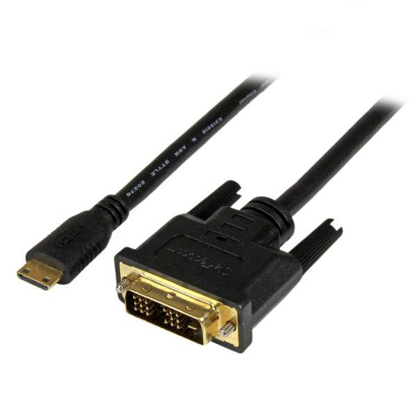 Startech.com Mini HDMI - DVI-D変換ケーブル 1m HDCDVIMM1M...