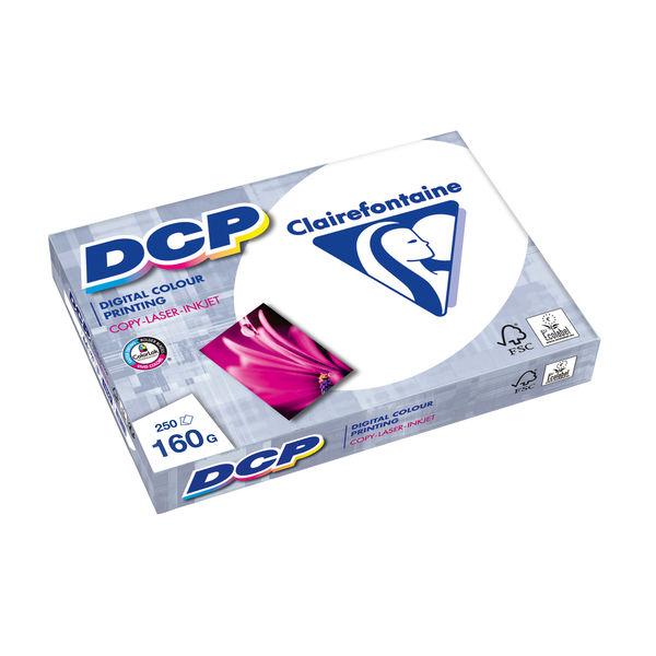 クレールフォンテーヌ DCP プリンター用紙 1冊(250枚)160g/m2 A4 最厚口 ホワイト...