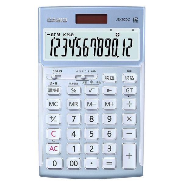 カシオ計算機 カシオ 本格実務電卓 JS-20DC-BU-N 1個