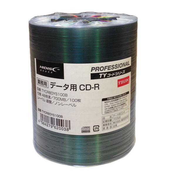 磁気研究所 CD-R データ用 100枚 シュリンクパック シルバーノンプリン TYCR80YS10...