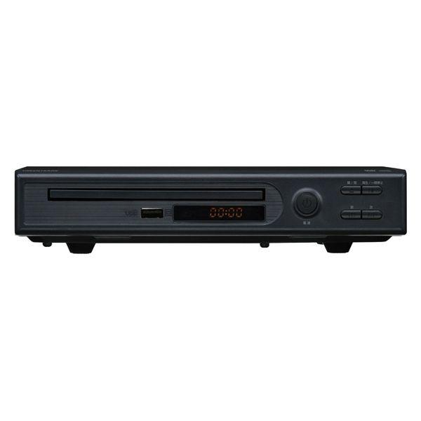 グリーンハウス 据え置き型DVDプレーヤー GH-DVP1L-BK 1台