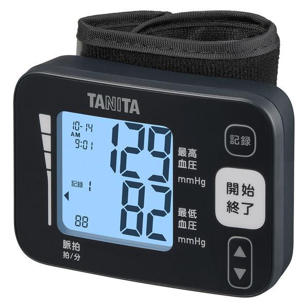 タニタ TANITA 血圧計 手首式 バックライト/大画面 2人分 100回メモリ ダークブルー B...