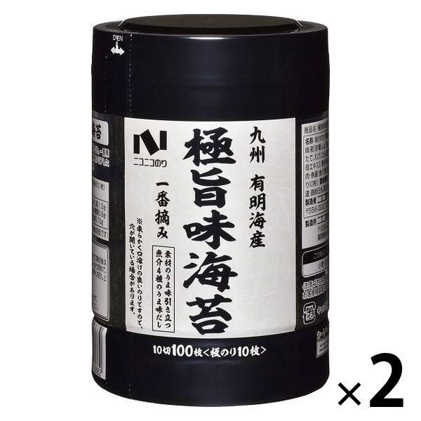 極旨 味のり卓上 一番摘み 化学調味料無添加 九州有明海産 10切100枚＜板のり10枚＞ 1セット...