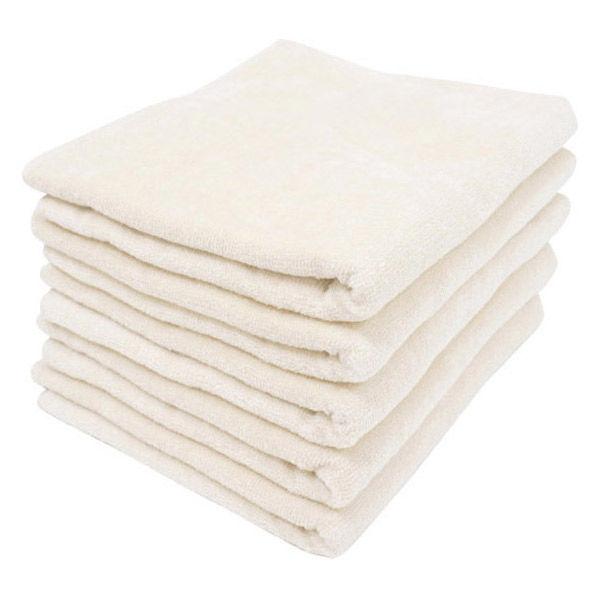 シナップスジャパン シャーリング フェイスタオル ホワイト　80×34CM　5枚入 1パック（5枚入...