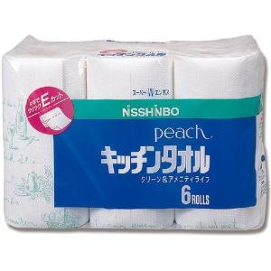 大王製紙 ピーチキッチンタオル6R 004711321 1束(6ロール)