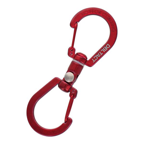 三共コーポレーション S型ユニバーサルカラビナ 80mm レッド #360517 1個