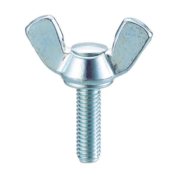 トラスコ中山 蝶ボルト ユニクロム サイズM6X15 B39-0615 1パック(17個) 352-...