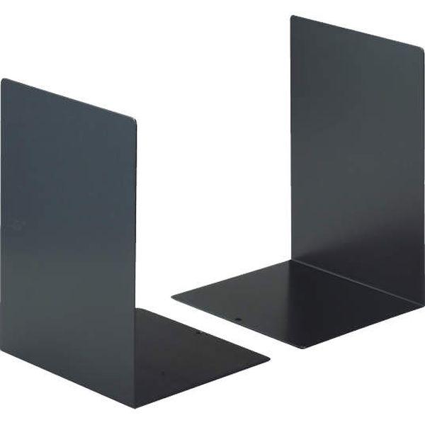 ライオン事務器 ブックエンドL80Nブラック(BK) 22374 1組