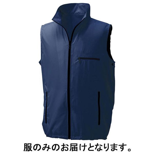 空調服 ポリエステル製空調服ベスト ネイビーLL KU91830C03S4 1着