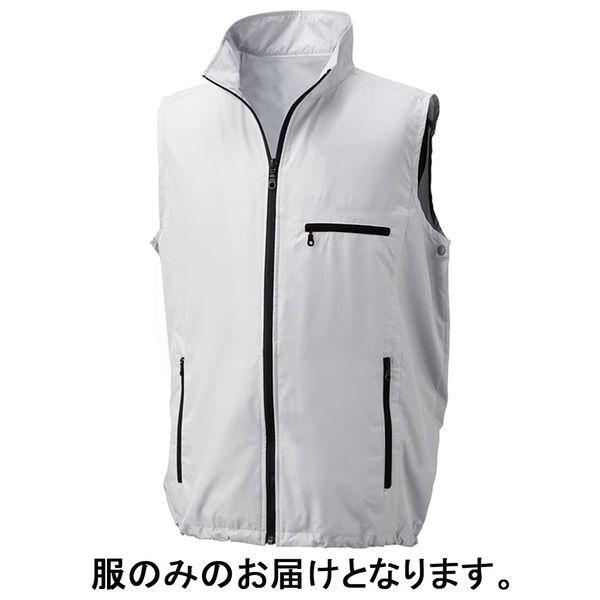 空調服 ポリエステル製空調服ベスト シルバーLL KU91830C06S4 1着