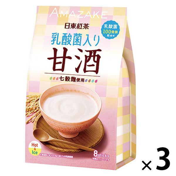 日東紅茶 乳酸菌入り甘酒 1セット（24本：8本入×3袋）