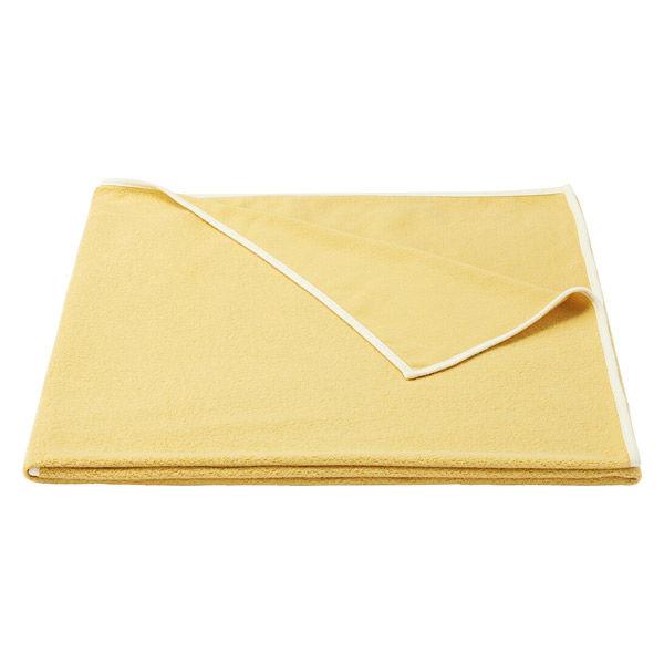 SALE 無印良品 綿シンカーパイルひざ掛け ８０×１３０ｃｍ ライトマスタード 良品計画