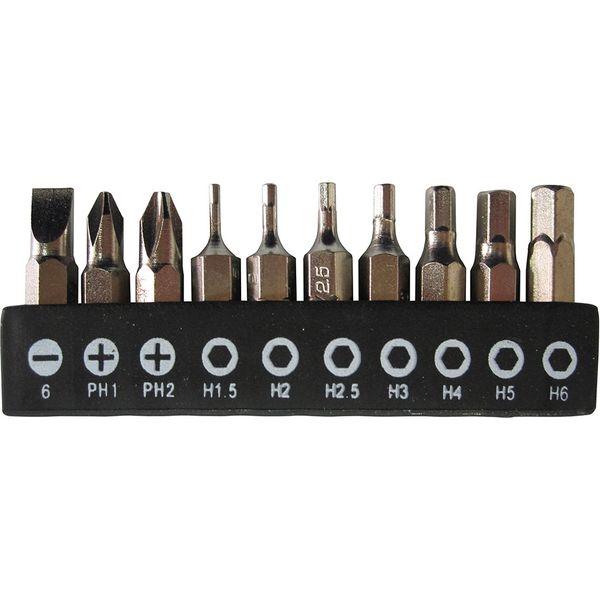 ベストツール ビルドPARTS 10pcドライバー＆六角レンチビット BDP-10DH 1セット