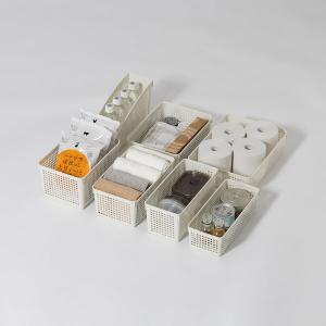 収納バスケット メッシュバスケット A4 ホワ...の詳細画像2