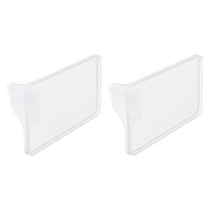 収納バスケット メッシュバスケット・シンプルボックス用仕切り L クリア　幅3.2×奥行13.7×高さ7.7cm　1個 オリジナル