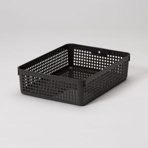 収納バスケット メッシュバスケット A4 ダー...の詳細画像1