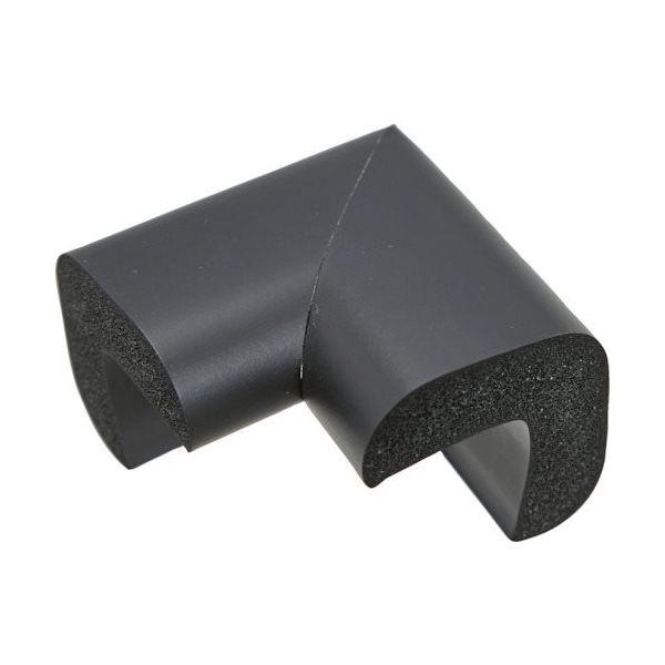 トラスコ中山 TRUSCO 安心クッション コーナー用 油面接着 極細 1個入 ブラック TAC-8...