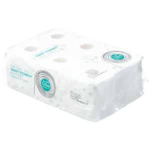 トイレットペーパー オリジナルトイレットロール スマートエコノミー シングル 120m パルプ PEFC認証紙 1パック（6ロール入） オリジナル
