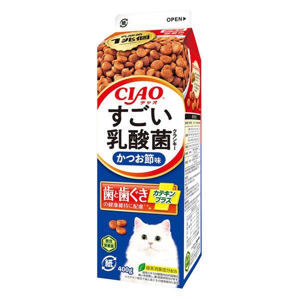 いなば CIAO（チャオ）すごい乳酸菌 クランキー 牛乳パック かつお節味 国産 総合栄養食 400...