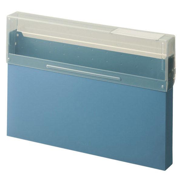 リヒトラブ Mutual コングレスケース A4ヨコ スレートブルー コピー用紙300枚 A2073...