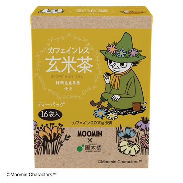 国太楼 ムーミン カフェインレス玄米茶 三角ティーバッグ 1個(16バッグ入)