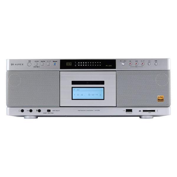 東芝エルイートレーディング AUREX ハイレゾ対応CDラジカセ AXーKCR90(S) 1台