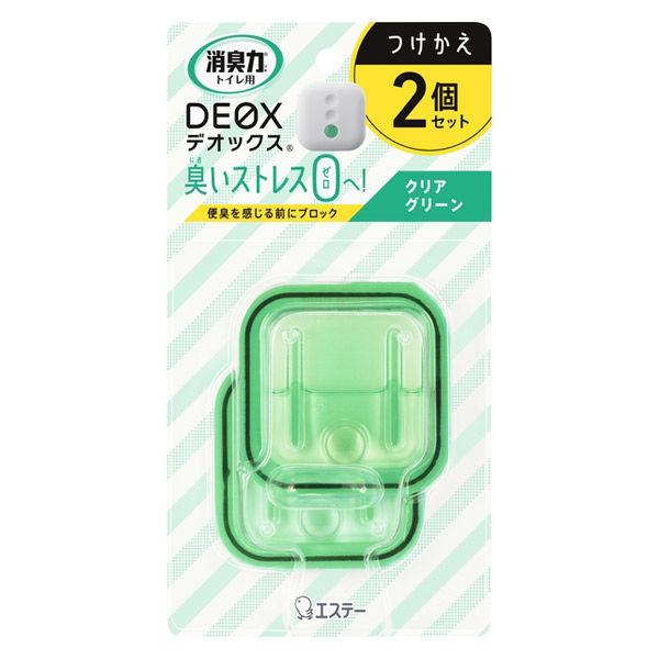 消臭力DEOX（デオックス） トイレ用 消臭剤・芳香剤 置き型 クリアグリーン つけかえ用6mL2個...