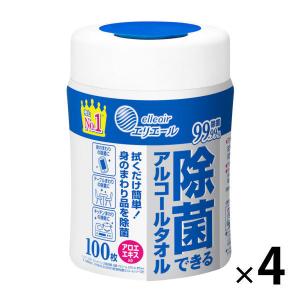 ウェットティッシュ アルコール除菌 本体 100枚入 エリエール 除菌できるアルコールタオル 1セッ...