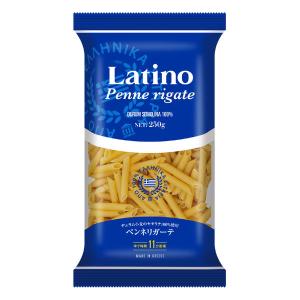 ラティーノ ペンネリガーテ 袋 250g ゆで時間11分 1個 富永貿易 パスタ ギリシャ