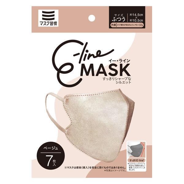 伊藤忠リーテイルリンク Eーlineマスク ベージュ 1袋（7枚入）