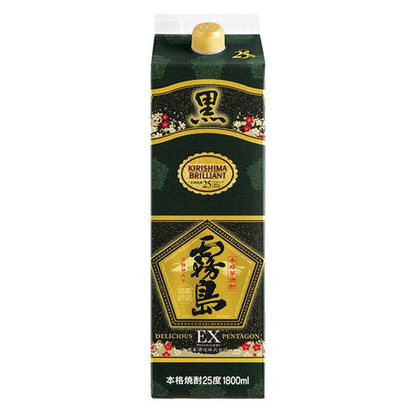 霧島酒造 本格焼酎 黒霧島EX 25度 1800ml 紙パック 1本