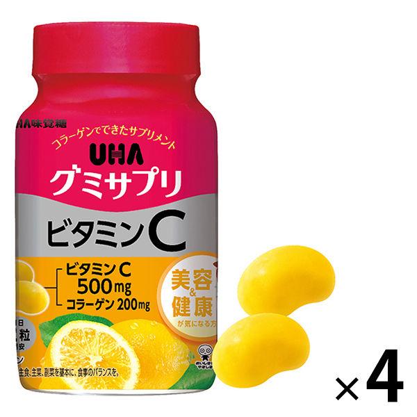 UHAグミサプリ ビタミンC ボトルタイプタイプ 30日分 4個 UHA味覚糖 サプリメント