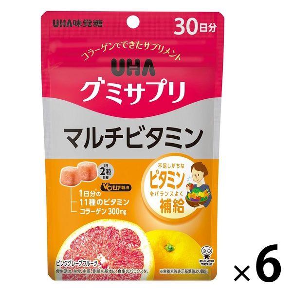 UHAグミサプリ マルチビタミン 30日分 6袋 UHA味覚糖 サプリメント