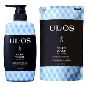 （セット品）ULOS ウルオス 薬用 全身用 スキンウォッシュ ポンプ 本体 ＋ 詰め替え メンズ ...