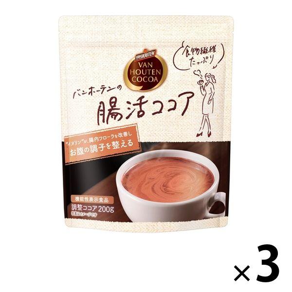 片岡物産 バンホーテンの腸活ココア 1セット（200g×3袋）