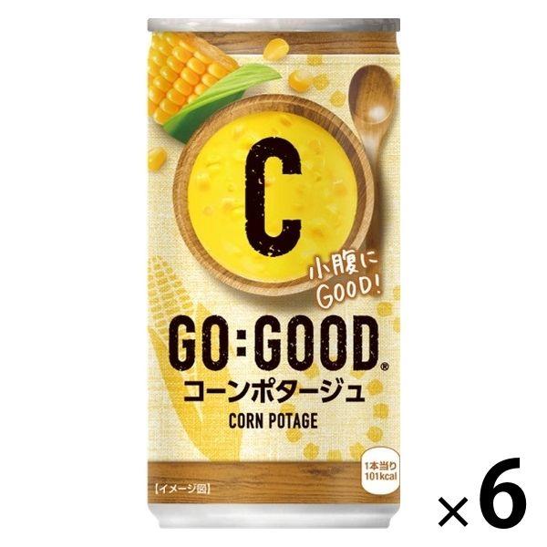 コカ・コーラ GO:GOOD ゴクっ！とコーンポタージュ 190g 1セット（6缶）