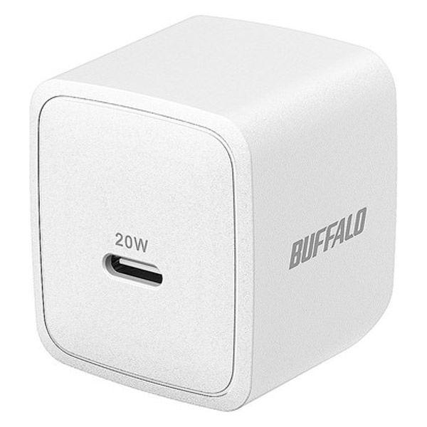 バッファロー PD20W対応AC充電器 USB TypeーC×1ポート ホワイト BSACPD200...