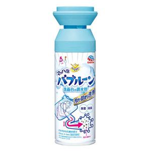排水管 掃除 洗剤 らくハピ マッハ泡 バブルーン 洗面台の排水管 石鹸の香り 200ml 1個 排水口 排水溝 簡単 アース製薬