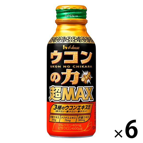 ウコンの力 超MAX 120ml ボトル缶 6本 ハウスウェルネスフーズ