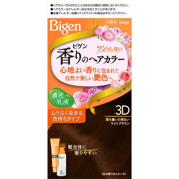 ビゲン 香りのヘアカラー 乳液 3D 落ち着いた明るいライトブラウン hoyu（ホーユー）