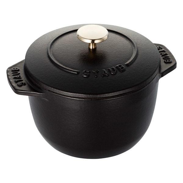 ストウブ Staub ラ ココット de GOHAN S ブラック 12cm 1個 ご飯鍋 炊飯 1...