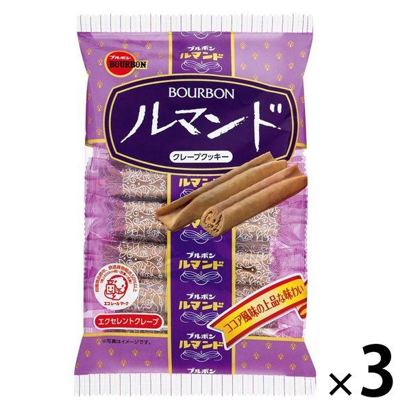 ブルボン ルマンド 12本 ＜サクッと香ばしいクレープクッキー＞ 3袋