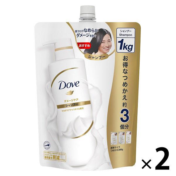 【セール】ダヴ（Dove） ダメージケア シャンプー 詰め替え 1kg 2個 ユニリーバ