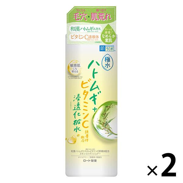 肌ラボ 極水ハトムギ+浸透化粧水 ×2個 400mL ロート製薬