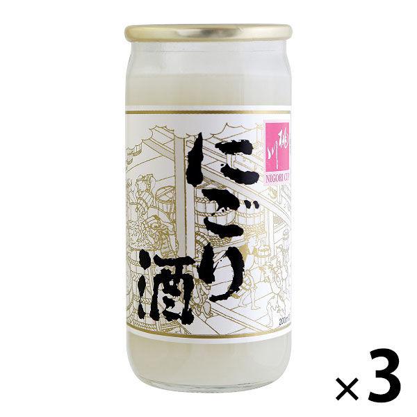 桃川 にごり酒 カップ 200ml×3本　青森県  日本酒