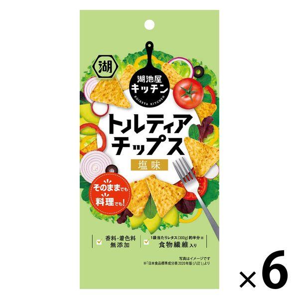 スリムバッグ トルティアチップス 塩味 6袋 湖池屋 スナック菓子 おつまみ