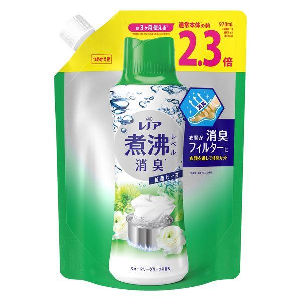 レノア 超消臭 煮沸レベル 抗菌ビーズ ウォータリーグリーン 詰め替え 特大 970ml 1個 抗菌...