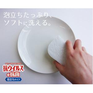 抗ウイルススポンジ 泡立ちタイプ 1個 オーエの詳細画像2
